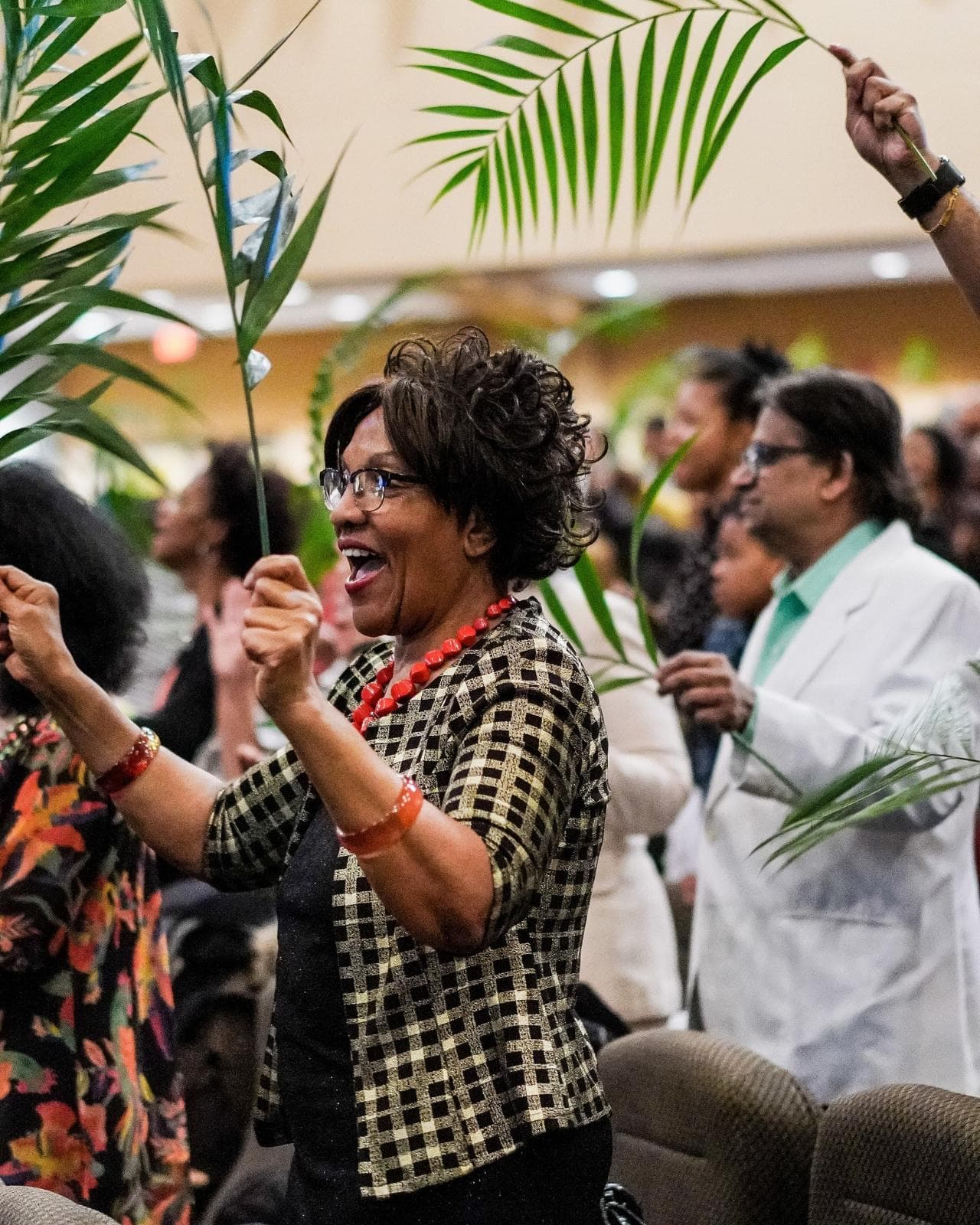 Joyful worship celebration